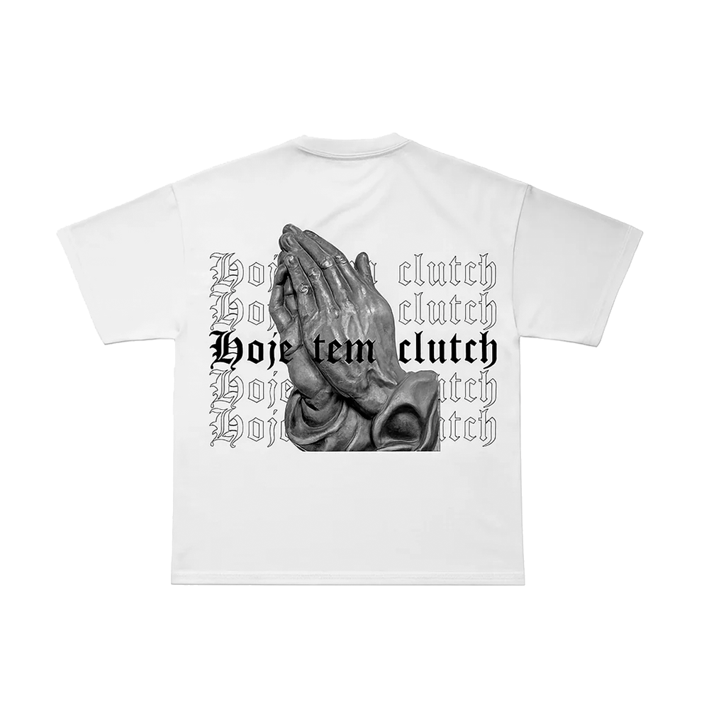 CAMISETA HAND OF CLUTCH - BRANCA