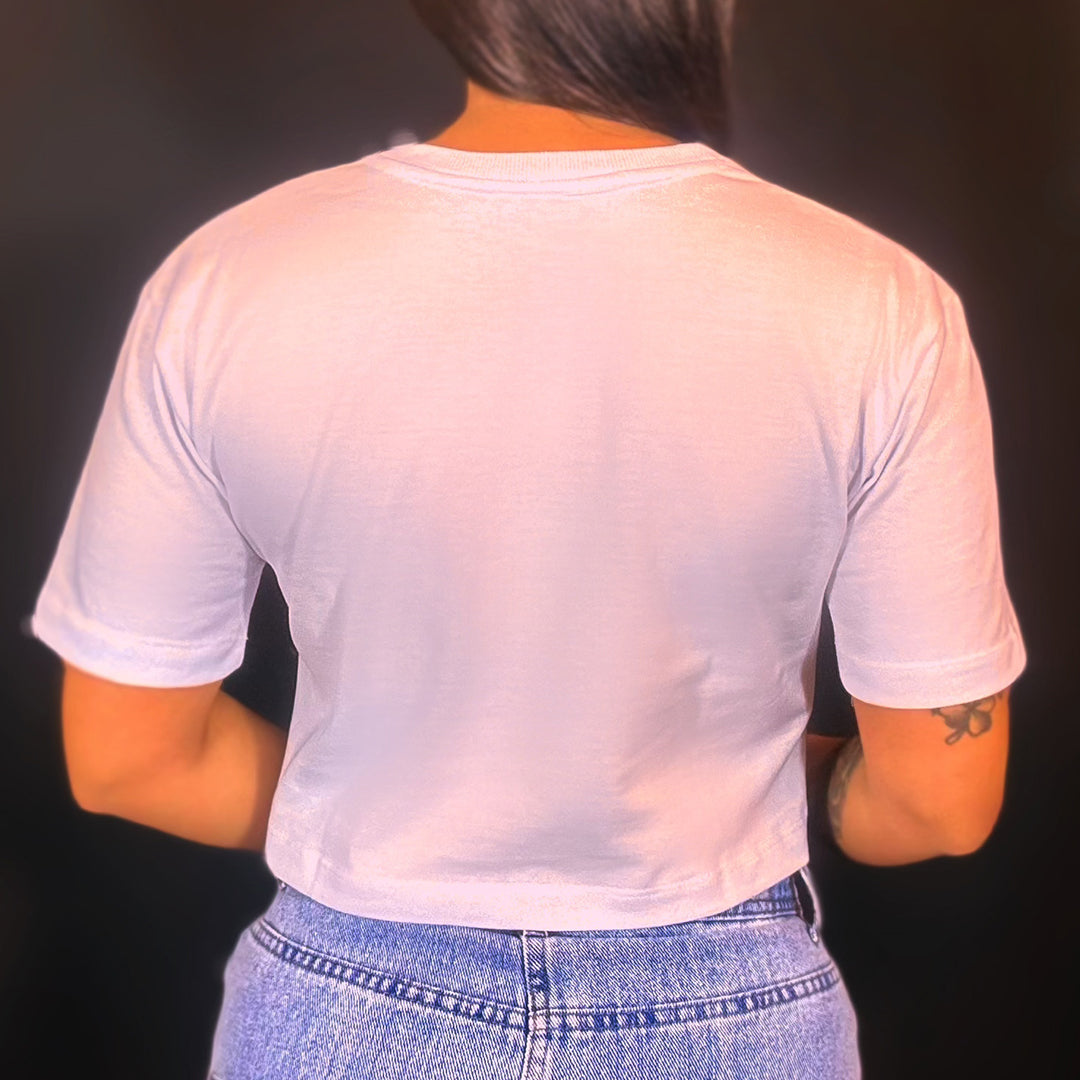 CROPPED CAMISETA - BRANCO