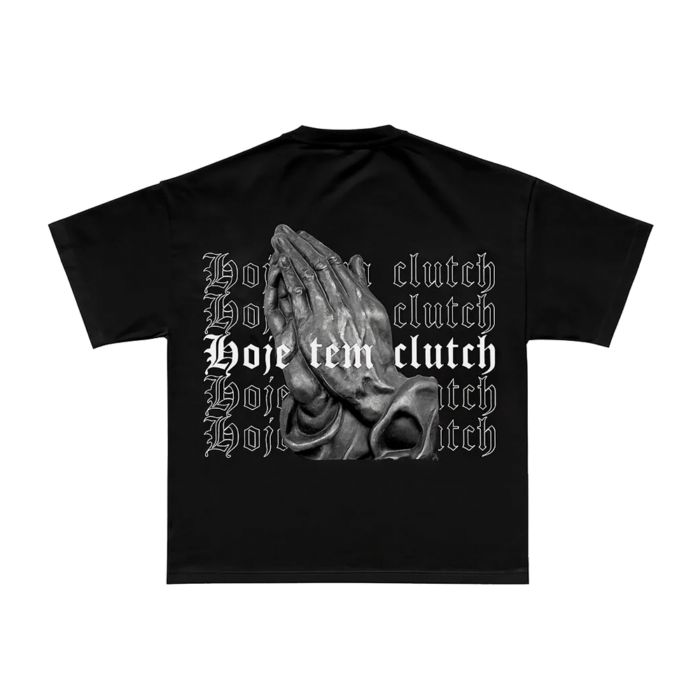 CAMISETA HAND OF CLUTCH - PRETO