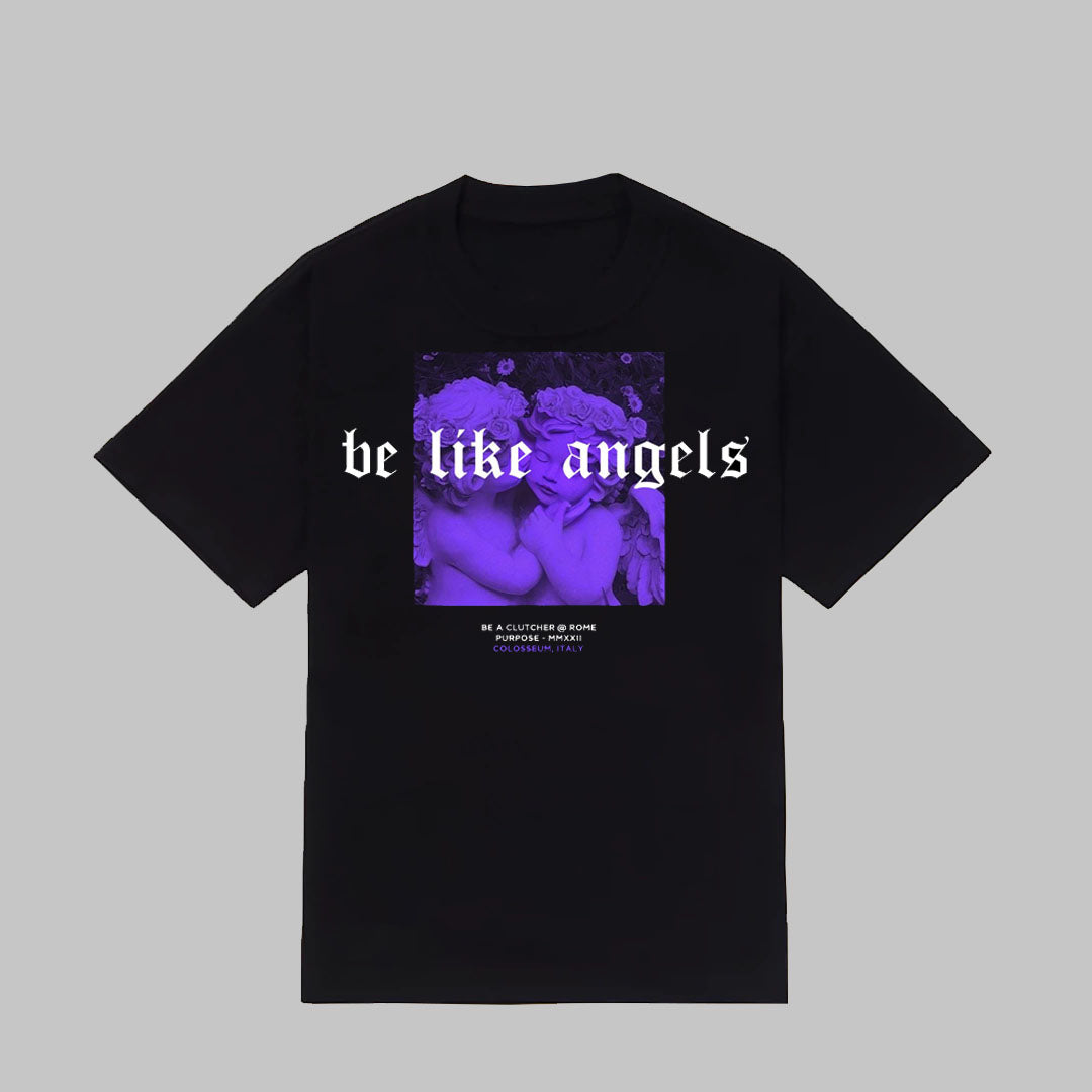 Camiseta Be Like Angels - Preta