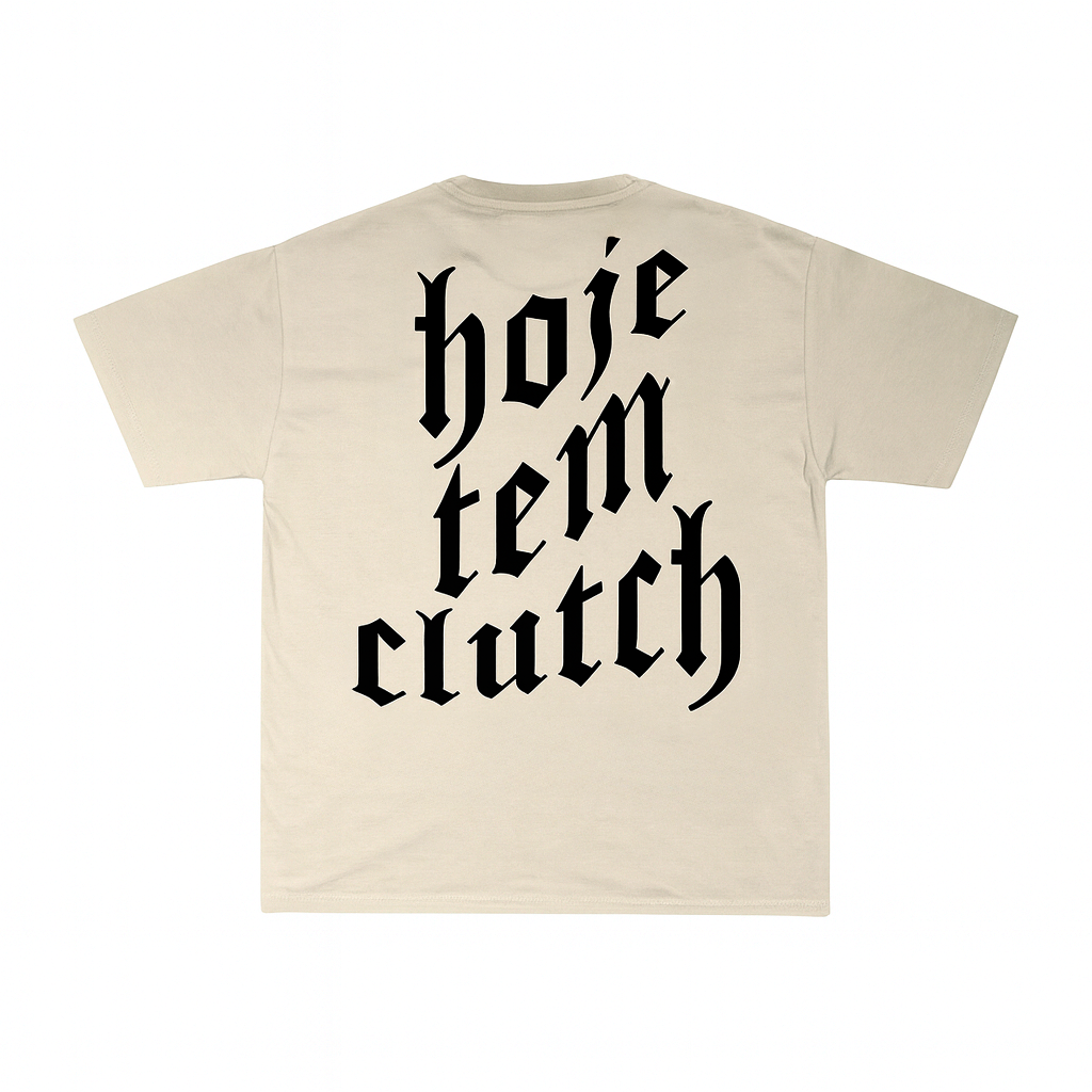 CAMISETA HOJE TEM CLUTCH - OFFWHITE