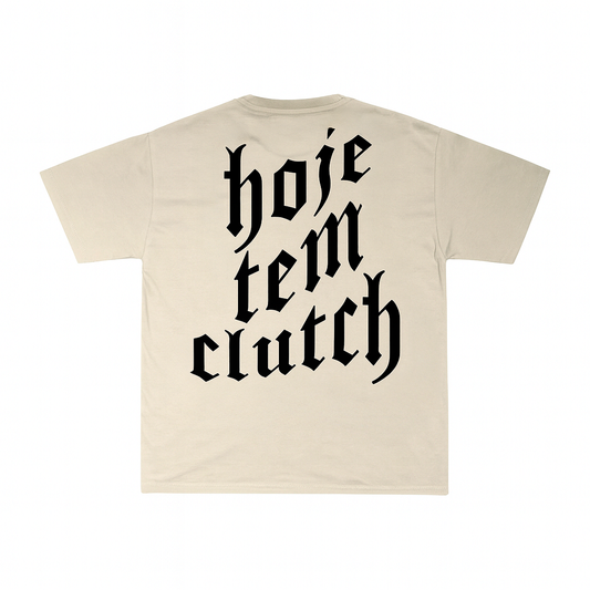CAMISETA HOJE TEM CLUTCH - OFFWHITE